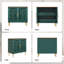 Buffet 31,4 "sculpté, vert-1220506499