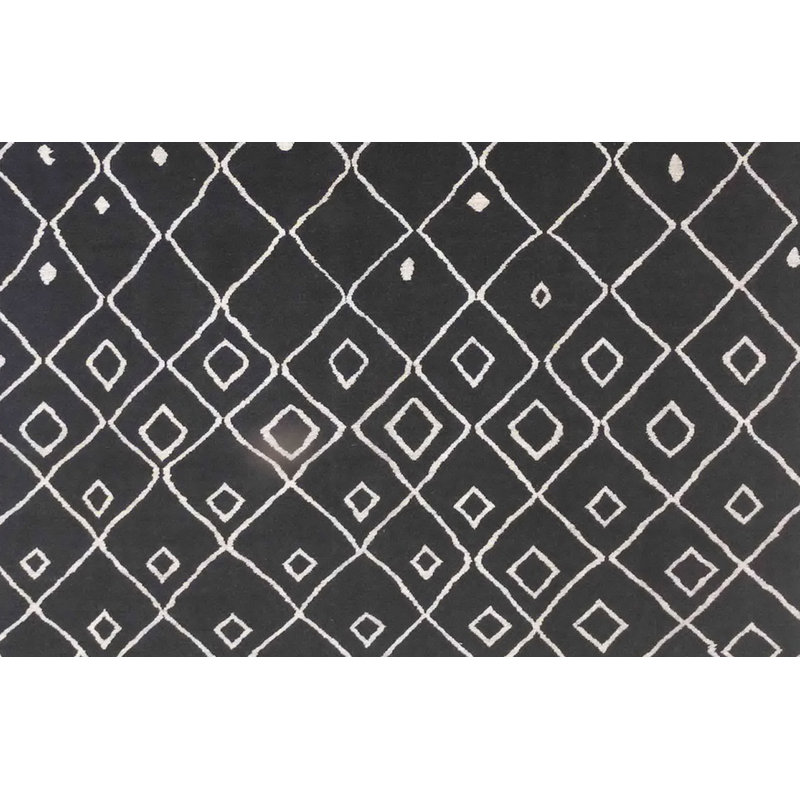 Rectangle 236 cm x 294 cm Geometric Hand Knotted Area Rug
