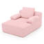 Canapé pour enfants en rose avec accoudoirs et couverture convertible-699283685