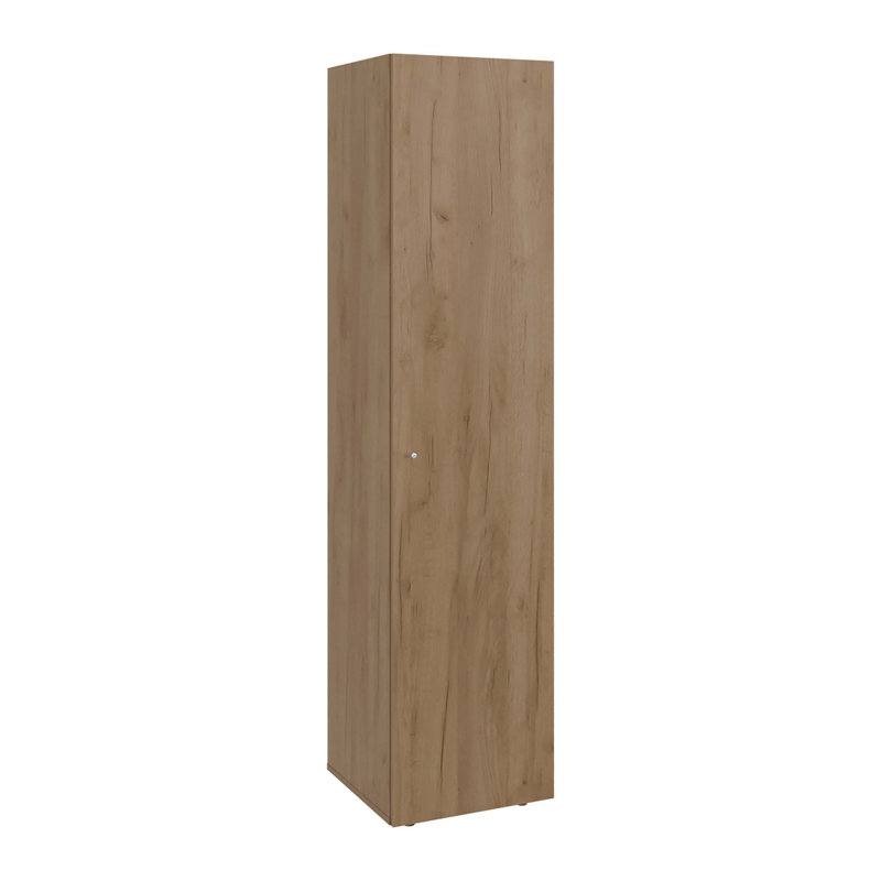 Armoire de rangement 4 tablettes en chêne naturel, Chêne