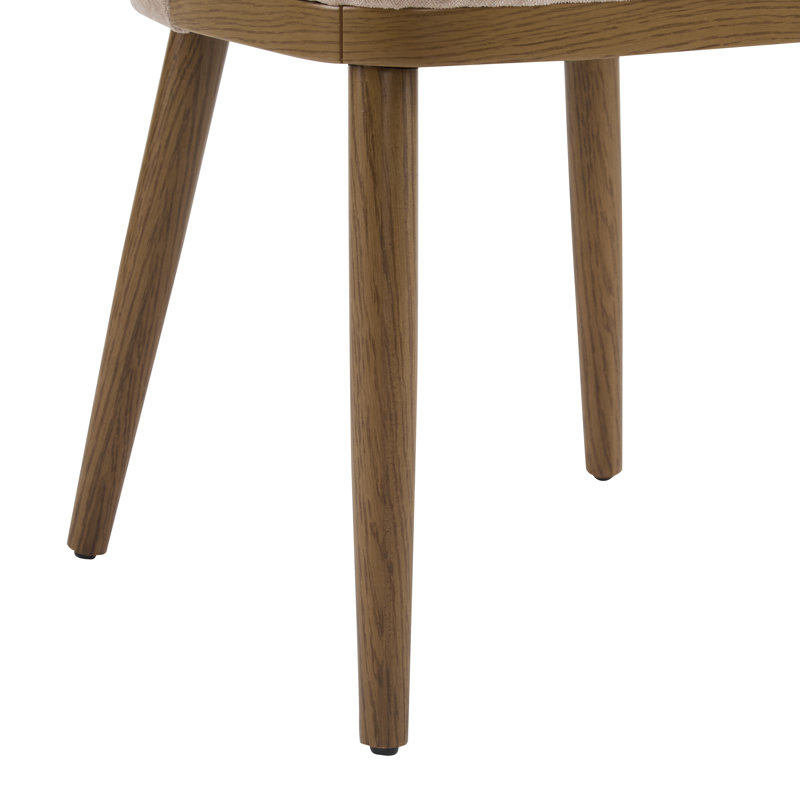 Manzella Fabric Upholstered Dining Chairs, Apricot