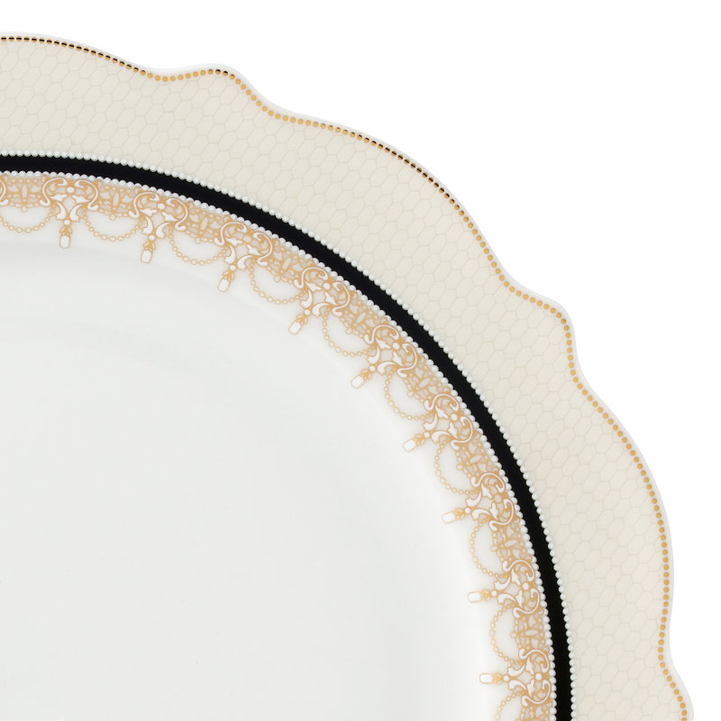Lorren Home Trends 24 Piece Dinnerware Set-Bone China, Service for 4 by Lorren Home Trends-Dalilah