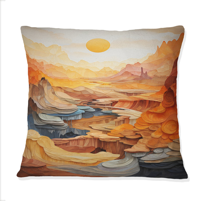 Coussin Bold Landscape Canyon Desert II - Canyon