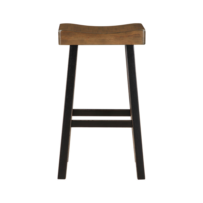 Tabouret de bar et de comptoir Aviana, Brun / noir, Tabouret de comptoir (siège d'une hauteur de 24,5