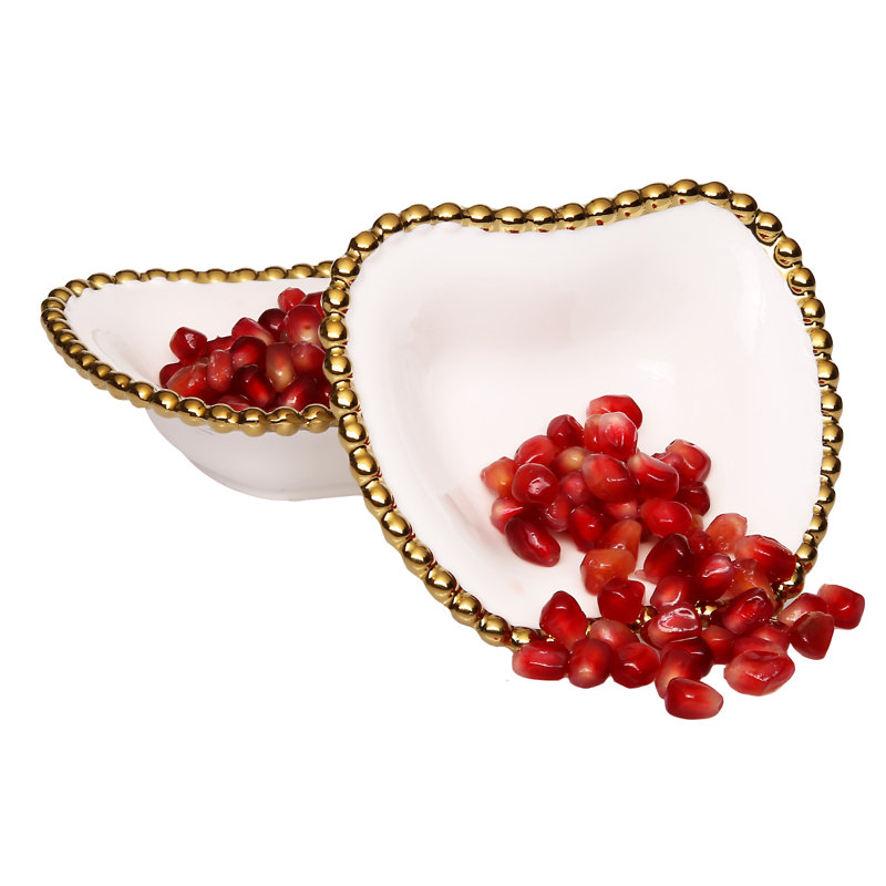Vaisselle de forme pomme en porcelaine Laskie
