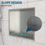 Niche de douche en acier inoxydable 15 po x 13 po-116493534