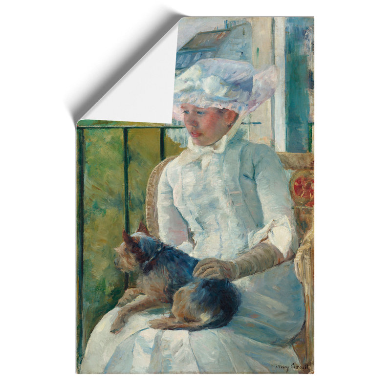 Young Girl At A Window by Mary Cassatt - No Frame Painting, 42cm H x 30cm W x 0.1cm D