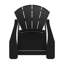 Chaise Adirondack Dekesha Essential - noir-1395372014