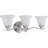 Trinidad 3-Light Indoor Brushed Nickel Bath or Vanity Wall Mount with Alabaster Glass Bell Shades-24081090