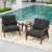 Shweta Solid Wood Outdoor Three Pieces Chair Conversation Seating Group With Cushions And Side Table-246522576-246522575
