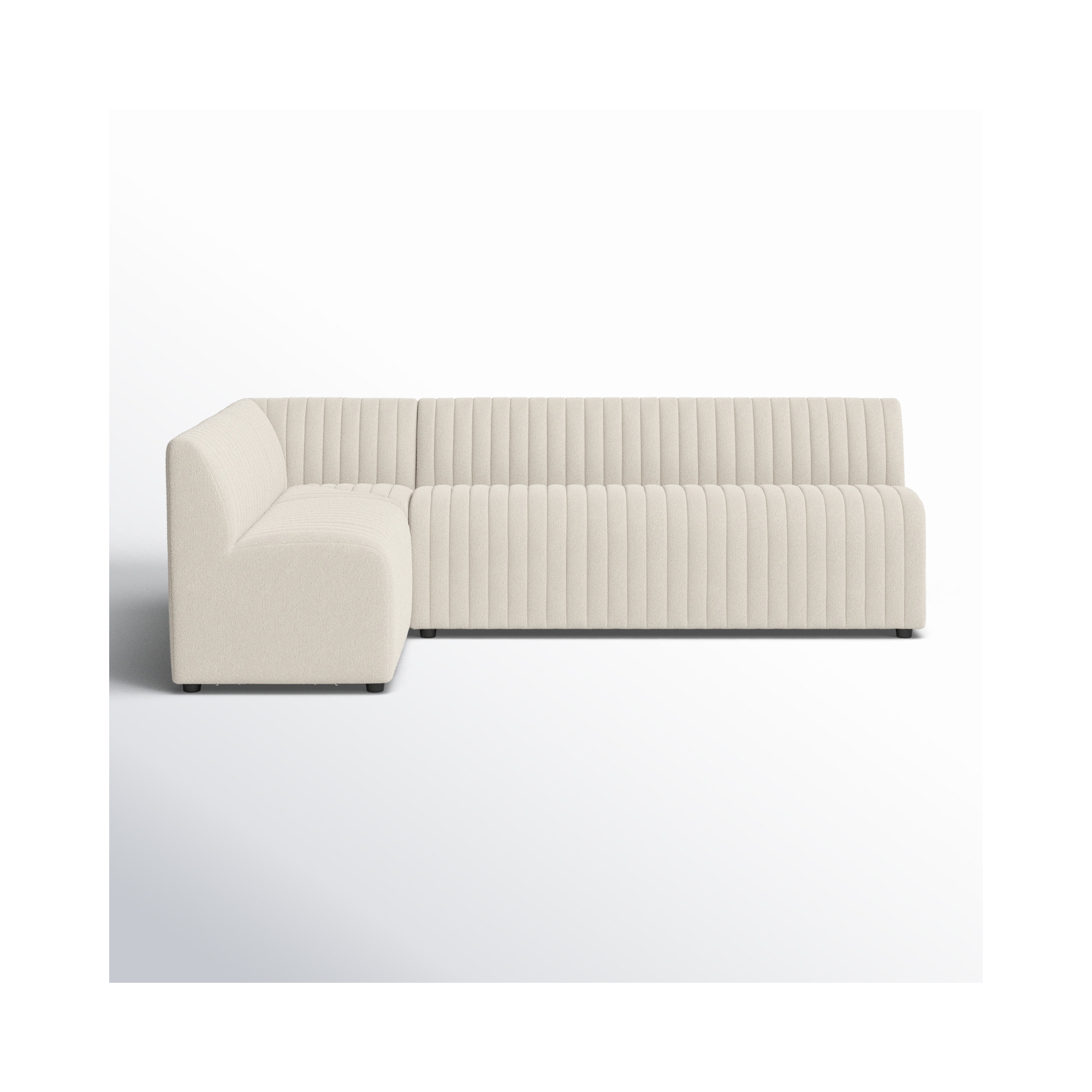 Brandt Modular Upholstered L-Sectional, 31.5" H x 100" W x 66.5" D, Capri Oatmeal Polyester