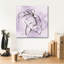  «Midnight Plum Leaf 1» par Chris Paschke, art mural sur toile, 18 po x 18 po