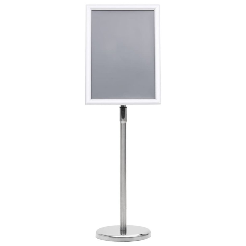 Porte-affiche Vidaxl A3, Argent argent