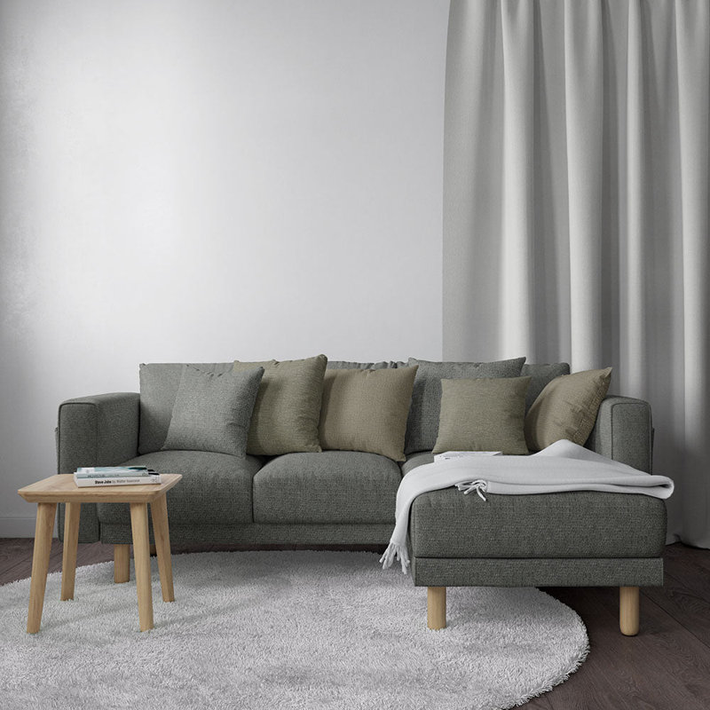 Tissu uni Abbeyshea Stature, Granit