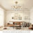 22'' Chandelier Ceiling Fan with Remote and Light