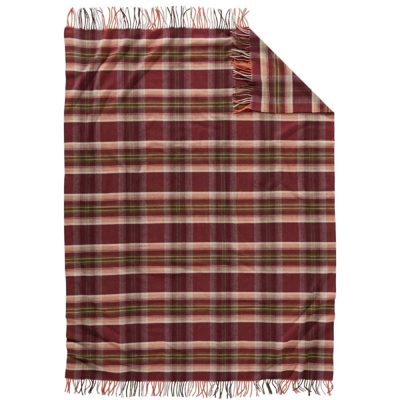 Pendleton 5th Avenue Highland Plaid Throw, Brown/Black Plaid
