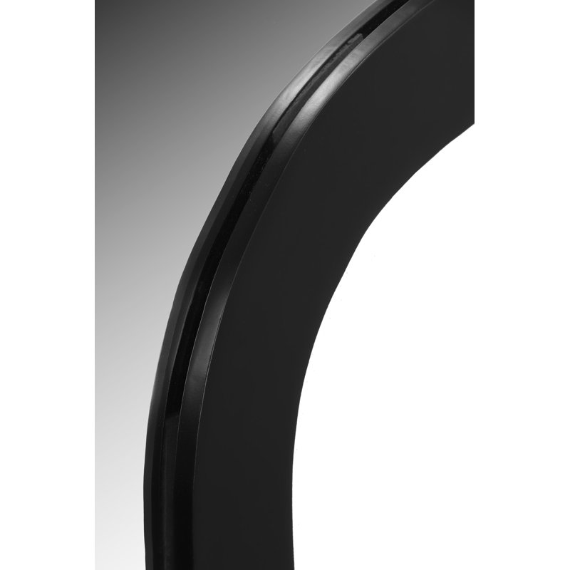 Miroir d'appoint Oblique, 48 po x 28 po, Noir