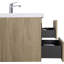 Meuble-lavabo flottant de 36 po avec lavabo, armoire de rangement murale moderne avec lavabo en résine et tiroirs à fermeture en douceur-1170005087-1170005074