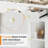 3-Drawer White Makeup Vanity Desk with 43" Big Mirror, LED Light Strips & Charging Station – Modern Makeup Dresser with Storage Cabinets