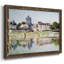 «By The River At Vernon», 1883, reproduction d'art encadrée sur toile par Claude Monet-1286450978-1286450979