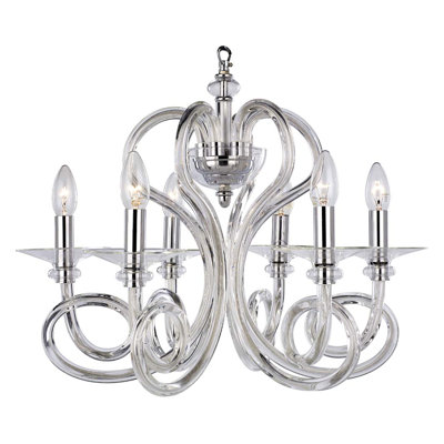 6 - Light Chrome Chandelier
