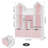 White 54.5"W Storage Bookcase, White Cube Bookcase with Removable Drawers-112680309
