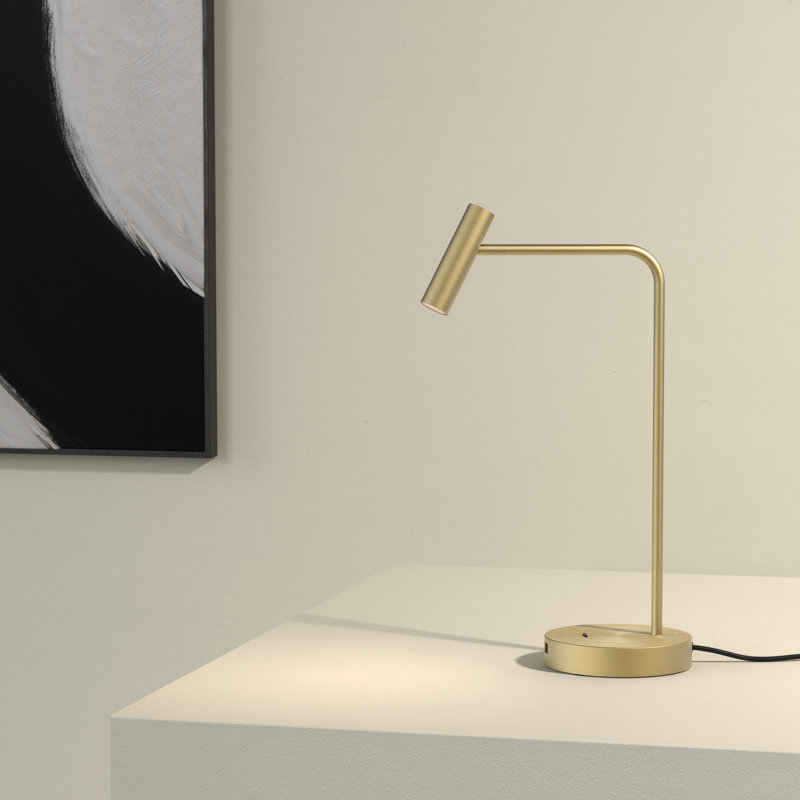 Enna Desk USB C, Matte Gold