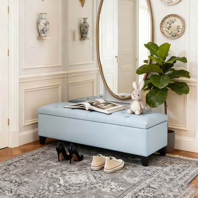 BANC DE RANGEMENT, Bleu