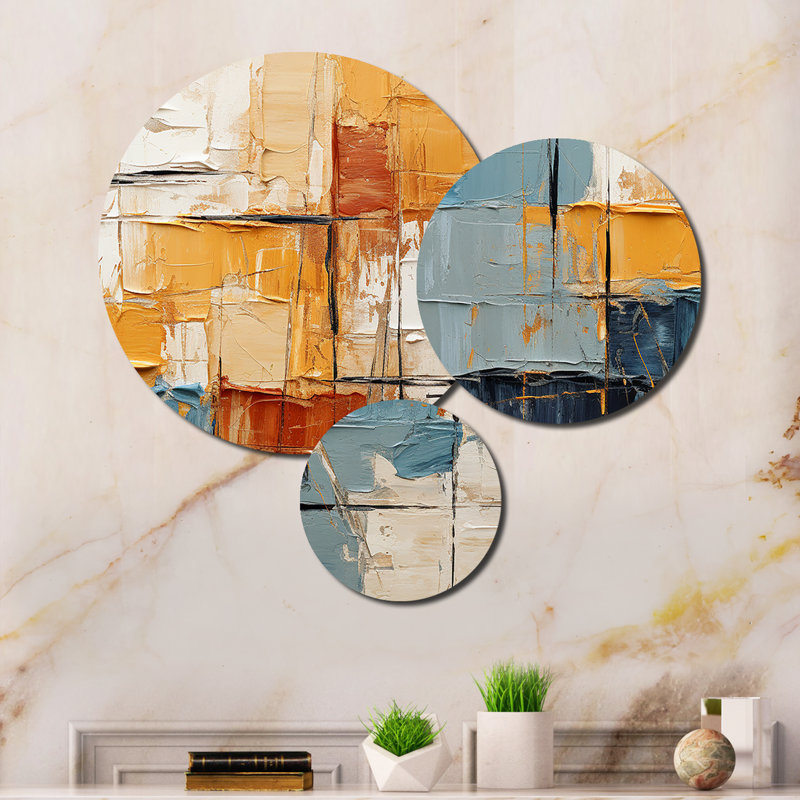 Abstract Wall Decor on Metal