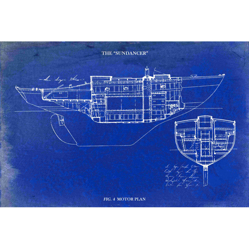 " Sundancer Cruiser Blueprint ", 32" H x 48" W