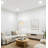 74.8“ Eclipse Arc Floor Lamp: Matte Black With Multi-angle Task White Shade