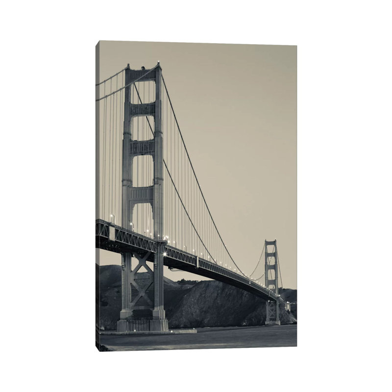 Golden Gate Bridge At Dawn, San Francisco, California, USA 1 Piece Wrapped Canvas Wall Art, 101.6 cm H x 66.04 cm W