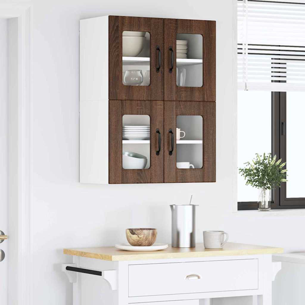 Vidaxl Kitchen Cabinet With Shelf 2 Pcs Artisan Oak 60 X 31 X 40 Cm