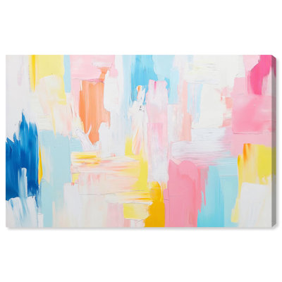 Colourful Daybreak I Canvas Maximalist Abstract by Art Remedy