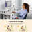 Lameen L Shaped Computer Desk with Power Outlets & RGB Lights, Corner Desk with Monitor Shelf-839632103-859819408