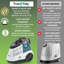 Machine à vapeur SALAV True & Tidy avec 3 réglages de vapeur, réservoir d'eau amovible de 2,9 L et arrêt automatique en blanc-123423822