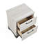 Table de chevet 2 tons Contemporary