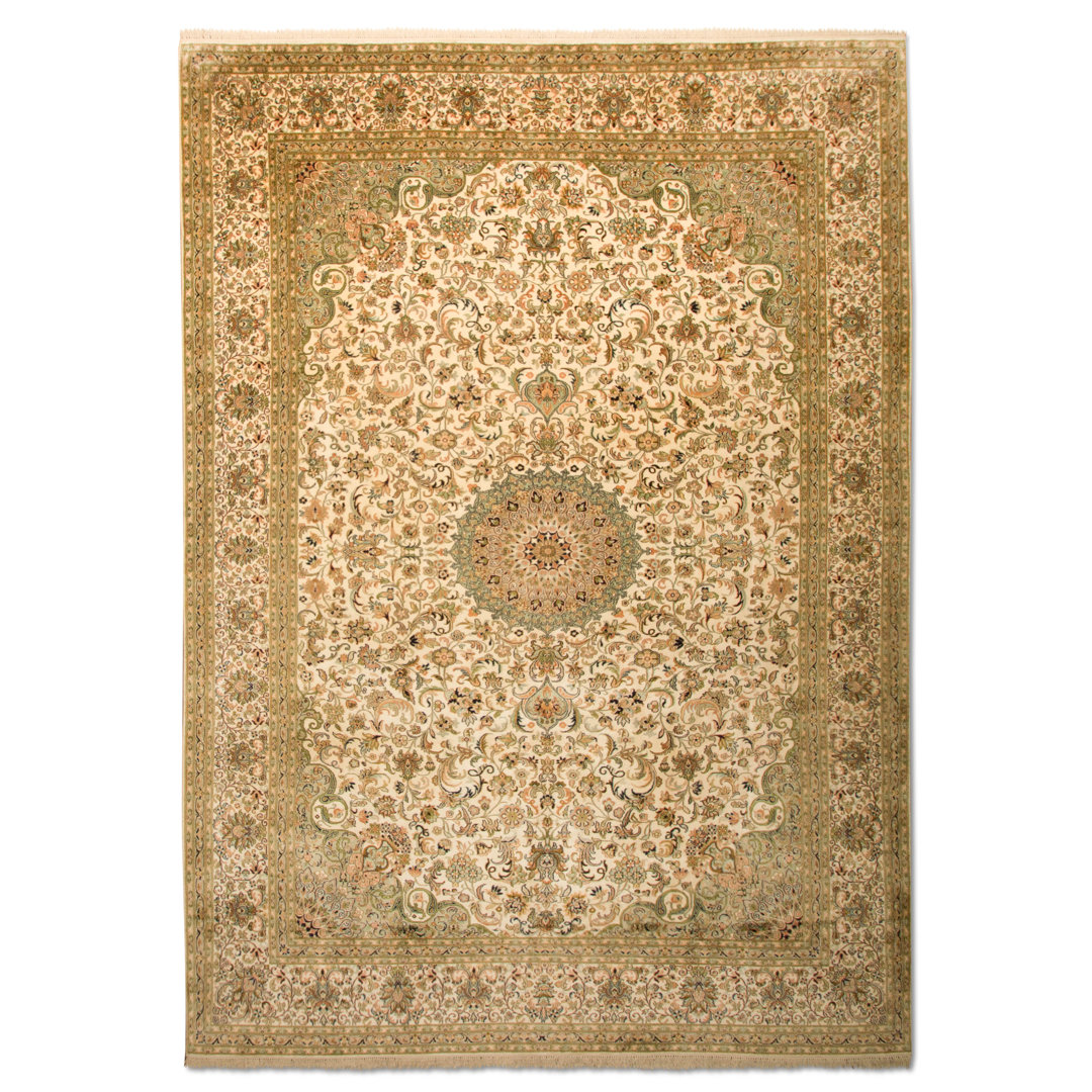 Gillham Handwoven Silk Beige Rug