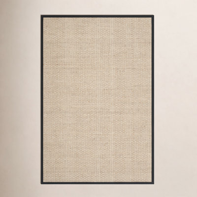 Natural Black Seagrass Rug