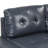 Blue Pu Leather With Square Arms Sofa