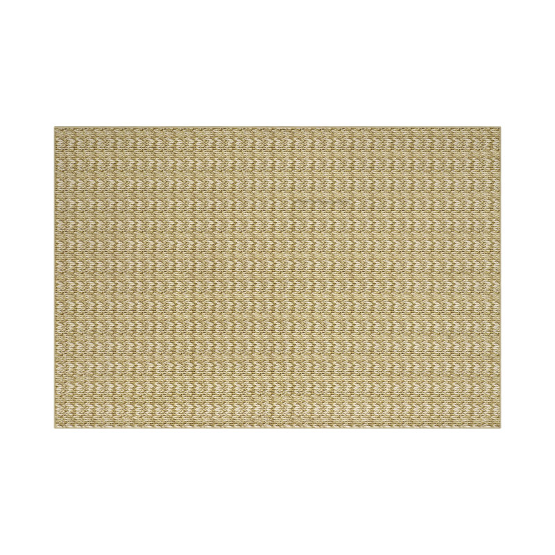 Printed Braided Rug 6x9 Modern Accent Rug with Non-Slip Backing, Stain-Resistant Solid Color Floor Mats, Foldable Soft Low Pile Indoor Carpet for Living Room, Bedroom, Kitchen, Camel