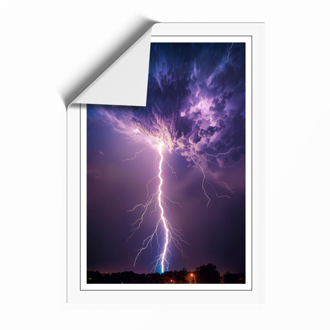 Storm in the Making Modern Framed Art Print