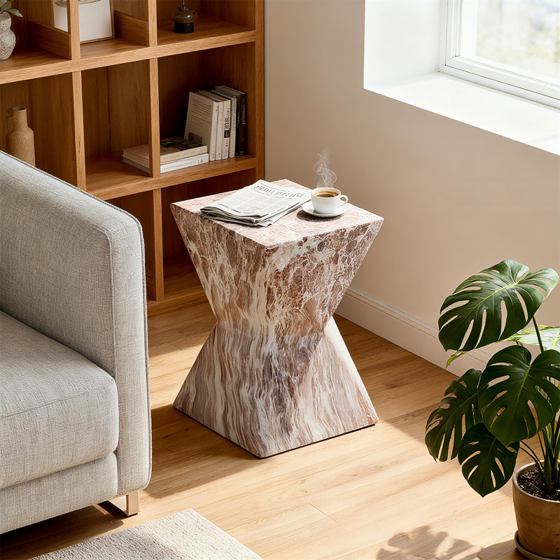 Tables de bout d'extérieur en ciment pour patio