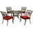 Rackers 4 - Person Patio Dining Set with Round Table
