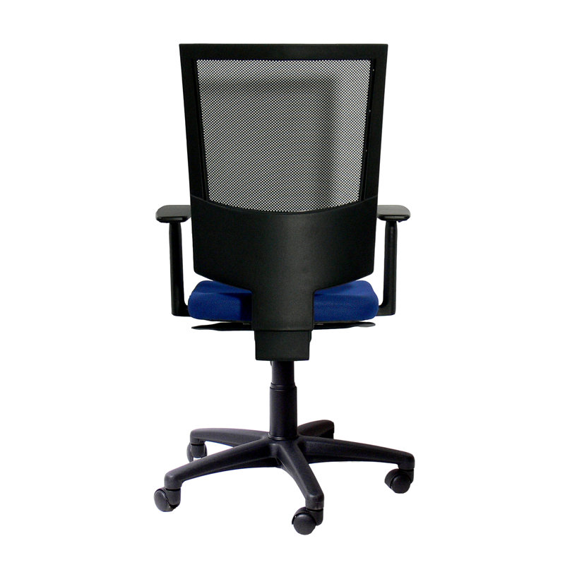 Symple Stuff Office Chair, Height adjustable T-armrest, Blue