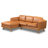 Cadiz 90" Full-Grain Genuine Italian Leather Sectional Sofa-1925697133
