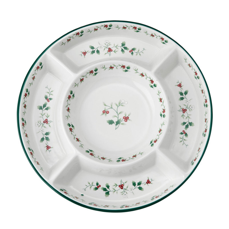 Pfaltzgraff Winterberry Chip and Dip Platter