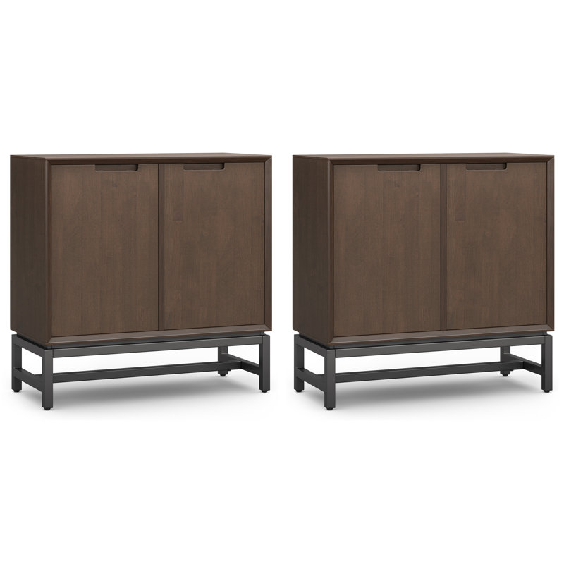 Ensemble de 2 armoires de rangement Banting SOLID HARDWOOD 32 W avec portes