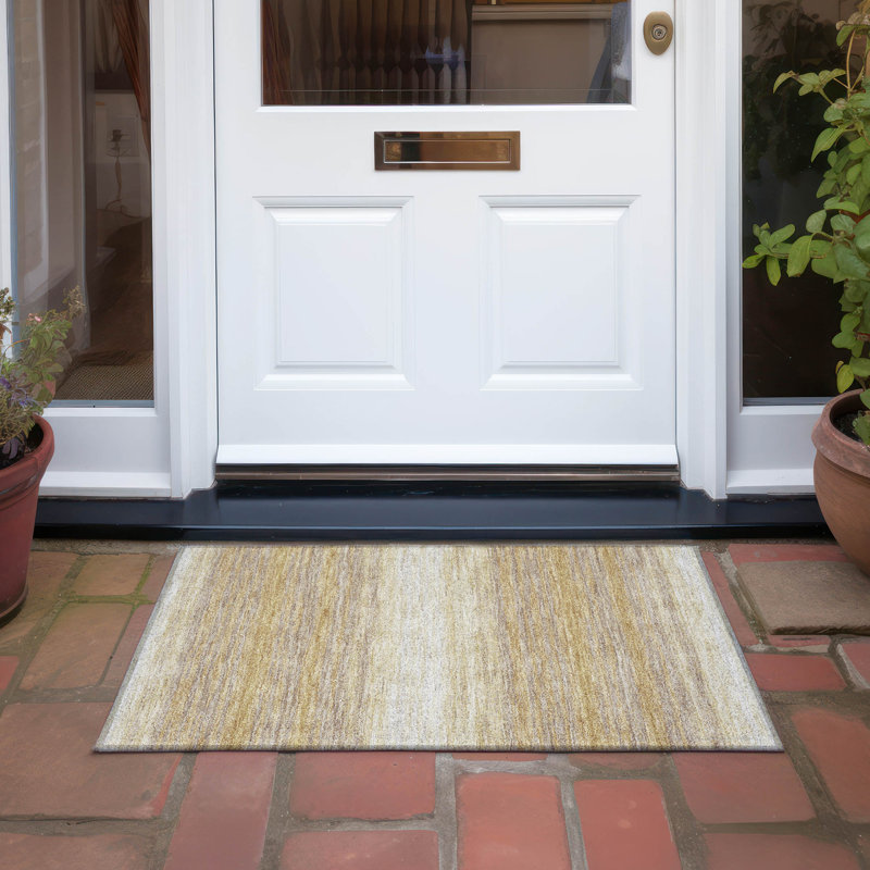  Tapis lavande lavable à la machine intérieur / extérieur ACN1033 Chayden, Rectangle 1 pi 8 po x 2 pi 6 po