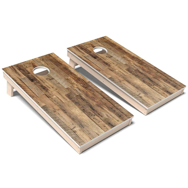 Ensemble de planche de cornhole en bois récupéré toutes saisons, Ajouter un étui de transport